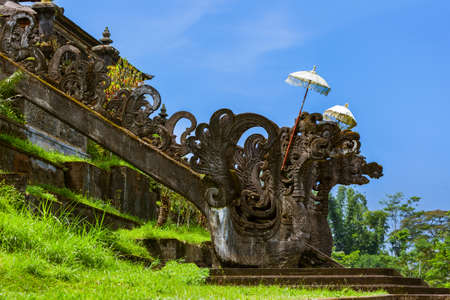 Pura Besakih temple - Bali Island Indonesia - travel and architecture backgroundの写真素材