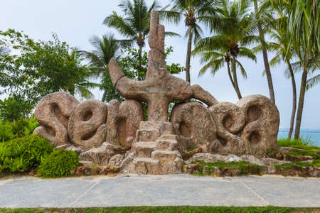 SINGAPORE - April 30:  Sentosa Island in Singapore on April 30, 2016.のeditorial素材