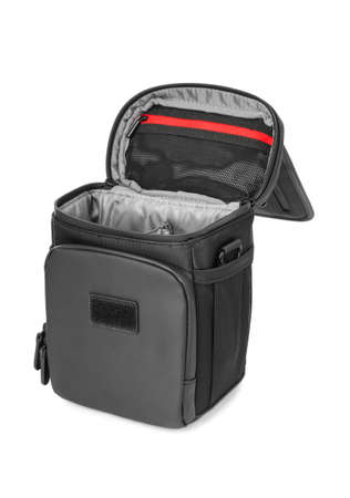 Black bag - isolated on white backgroundの写真素材