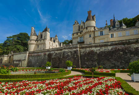 Usse castle in the Loire Valley - France - travel and architecture backgroundのeditorial素材