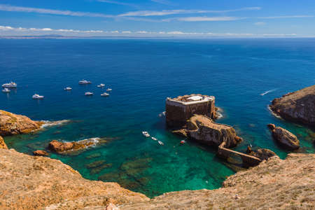 Fort in Berlenga island - Portugal - architecture backgroundの写真素材