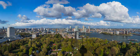 Rotterdam cityscape - Netherlands - architecture backgroundの写真素材