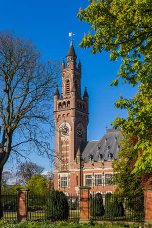 The Peace Palace - International Court of Justice in The Hague - Netherlandsのeditorial素材
