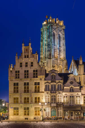 Grote Markt in Mechelen Belgium - architecture backgroundの写真素材