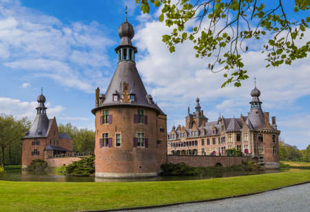 Ooidonk Castle in Belgium - architecture backgroundのeditorial素材