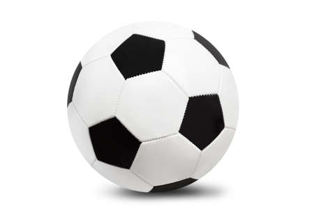 Soccer ball isolated on white backgroundの写真素材