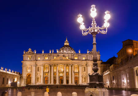 Sant Peters Basilica in Vatican - Rome Italy - architecture backgroundのeditorial素材