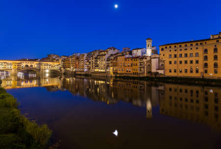 Bridge Ponte Vecchio in Florence - Italy - architecture backgroundの写真素材