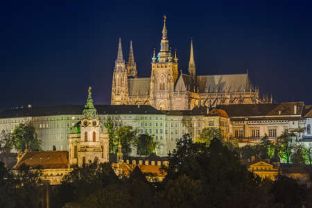 Cityscape of Prague - Czech Republic - travel and architecture backgroundのeditorial素材