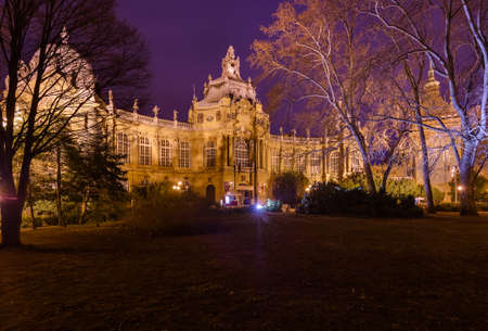 Vajdahunyad castle in Budapest Hungary - cityscape architecture backgroundの写真素材
