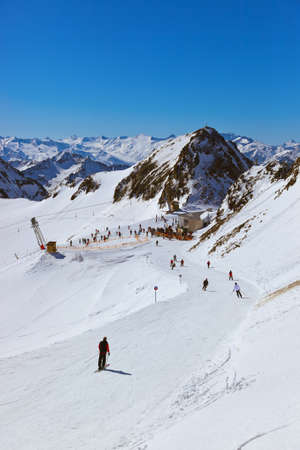 Mountains ski resort Innsbruck Austriaの写真素材