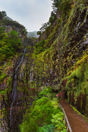 Risco levada in Madeira Portugal - travel backgroundの写真素材