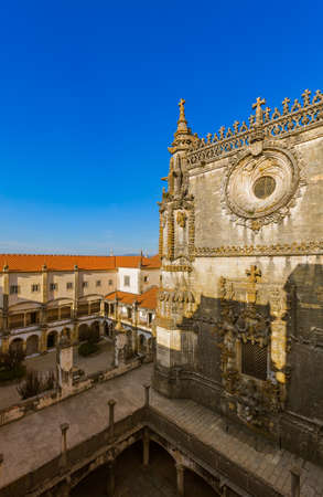 Knights of the Templar (Convents of Christ) castle in Tomar Portugalのeditorial素材