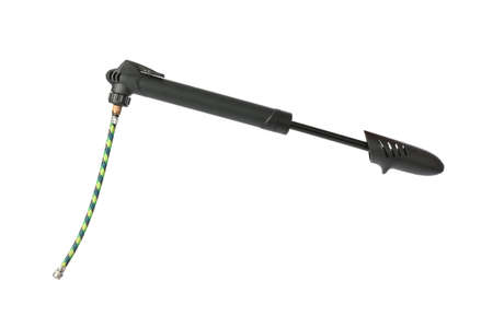 Bicycle pump isolated on white backgroundの写真素材