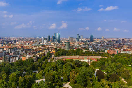 Cityscape Milan Italy - architecture background