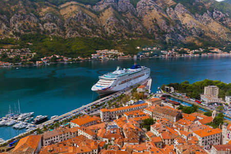 Kotor Bay and Old Town - Montenegro - nature and architecture background