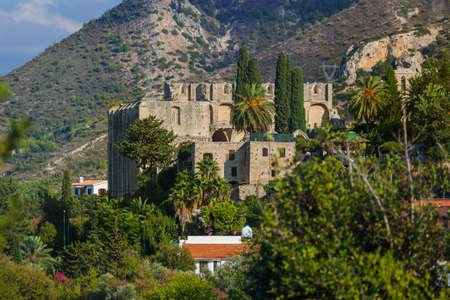 Bellapais Abbey monastery - Kyrenia (Girne) Northern Cyprus - architecture backgroundの写真素材
