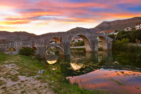 Old bridge in Trebinje - Bosnia and Herzegovina - architecture travel backgroundの写真素材