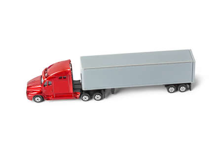 Toy car truck isolated on white background