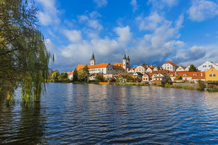 Telc castle in Czech Republic - travel and architecture backgroundのeditorial素材
