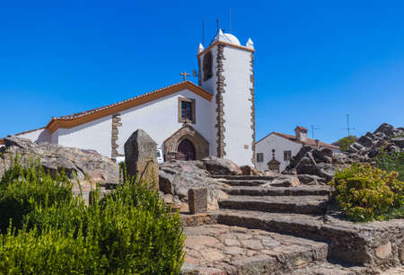 Famous village Marvao in Portugal - architecture backgroundのeditorial素材
