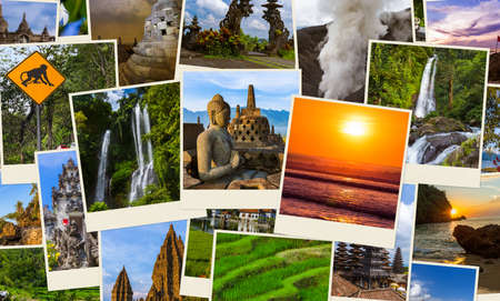 Bali Indonesia travel images - nature and architecture background (my photos)