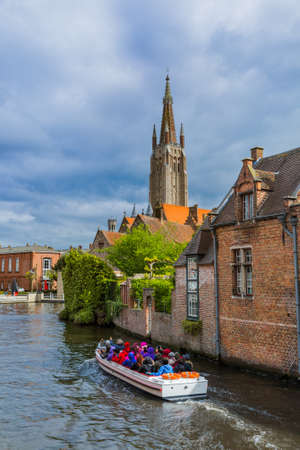 Brugge cityscape - Belgium - architecture backgroundの写真素材