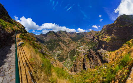 Mountain village in Madeira Portugal - travel backgroundの写真素材