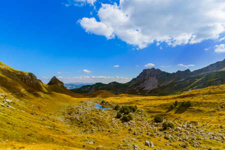 National mountains park Durmitor in Montenegro - nature travel backgroundの写真素材