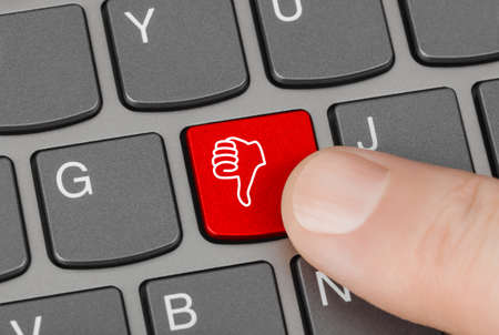 Computer keyboard with thumb gesturing hand key