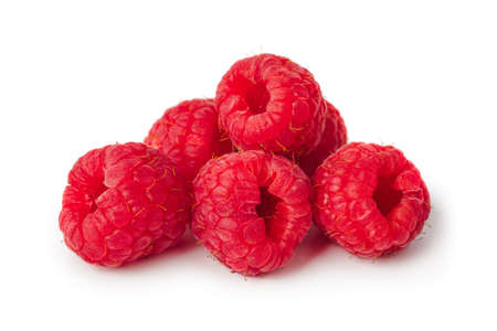 Raspberry isolated on white background