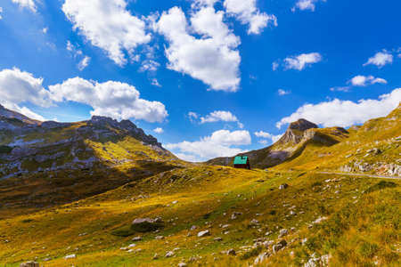 National mountains park Durmitor in Montenegro - nature travel backgroundの写真素材