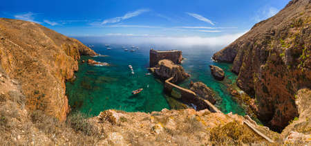 Fort in Berlenga island - Portugal - architecture backgroundの写真素材
