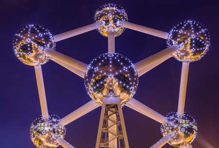 Atomium monument in Brussels Belgium - architecture backgroundのeditorial素材