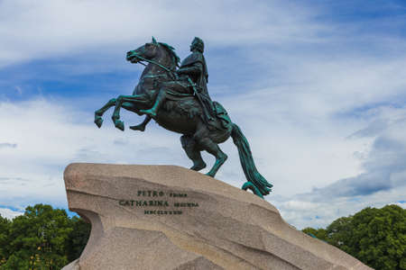 Monument of Russian emperor Peter the Great (The Bronze Horseman) - St. Petersburg Russia