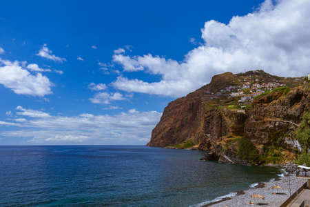 Cabo Girao viewpoint in Madeira Portugal - travel background