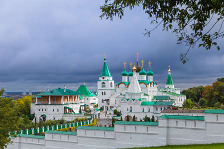 Monastery in Nizhny Novgorod - Russia - travel backgroundのeditorial素材