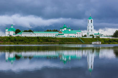 The Svirsky male monastery in the village of Old Sloboda - Leningrad region Russiaのeditorial素材