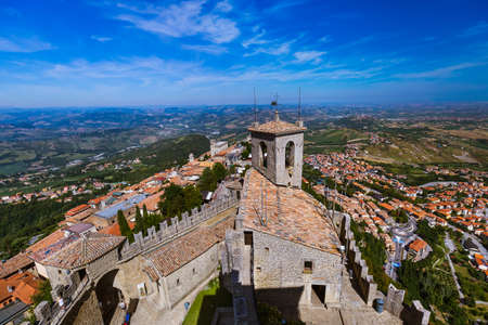 Castle of San Marino Italy - architecture background