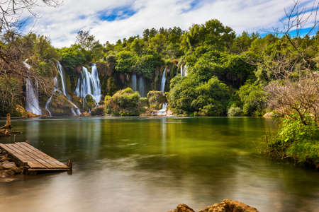 Kravice waterfall in Bosnia and Herzegovina - nature travel backgroundの写真素材