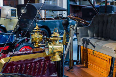 Vintage car - retro technology background