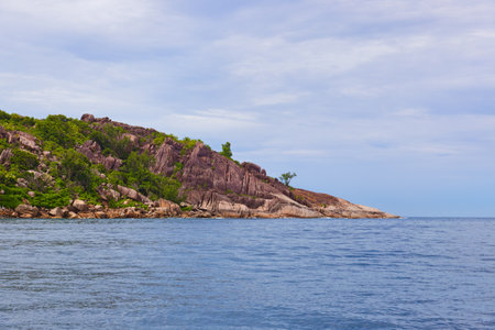 Tropical island La Digue - Seychelles - nature backgroundの写真素材