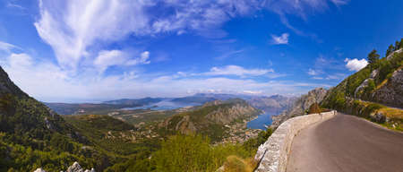 Kotor Bay - Montenegro - nature and architecture background