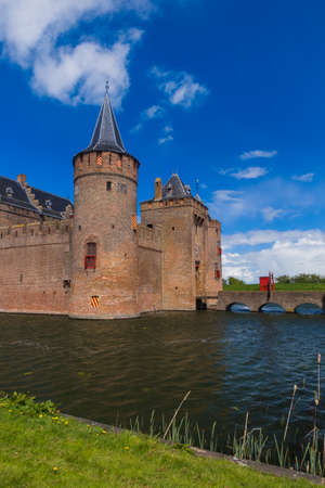 Muiderslot castle near Amsterdam - Netherlands - architecture backgroundのeditorial素材