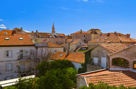 Old Town in Budva Montenegro - architecture travel backgroundの写真素材