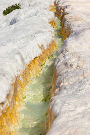 Travertine pools and terraces - Pamukkale Turkeyの写真素材