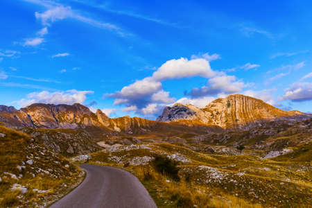 National mountains park Durmitor in Montenegro - nature travel backgroundの写真素材