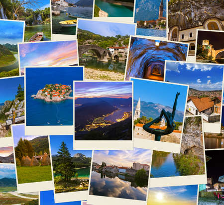 Stack of Montenegro images - nature and travel background (my photos)の写真素材
