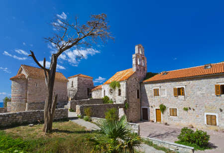 Old Town in Budva Montenegro - architecture travel background