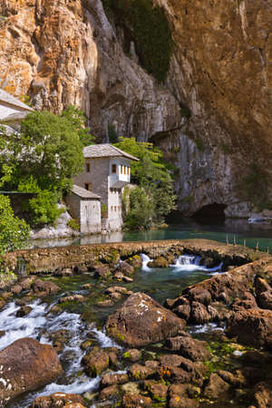 Blagaj dervish house - Bosnia and Herzegovina - architecture travel backgroundのeditorial素材